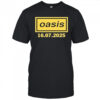 Oasis July 16 2025 Tour Manchester Heaton Park T-Shirt