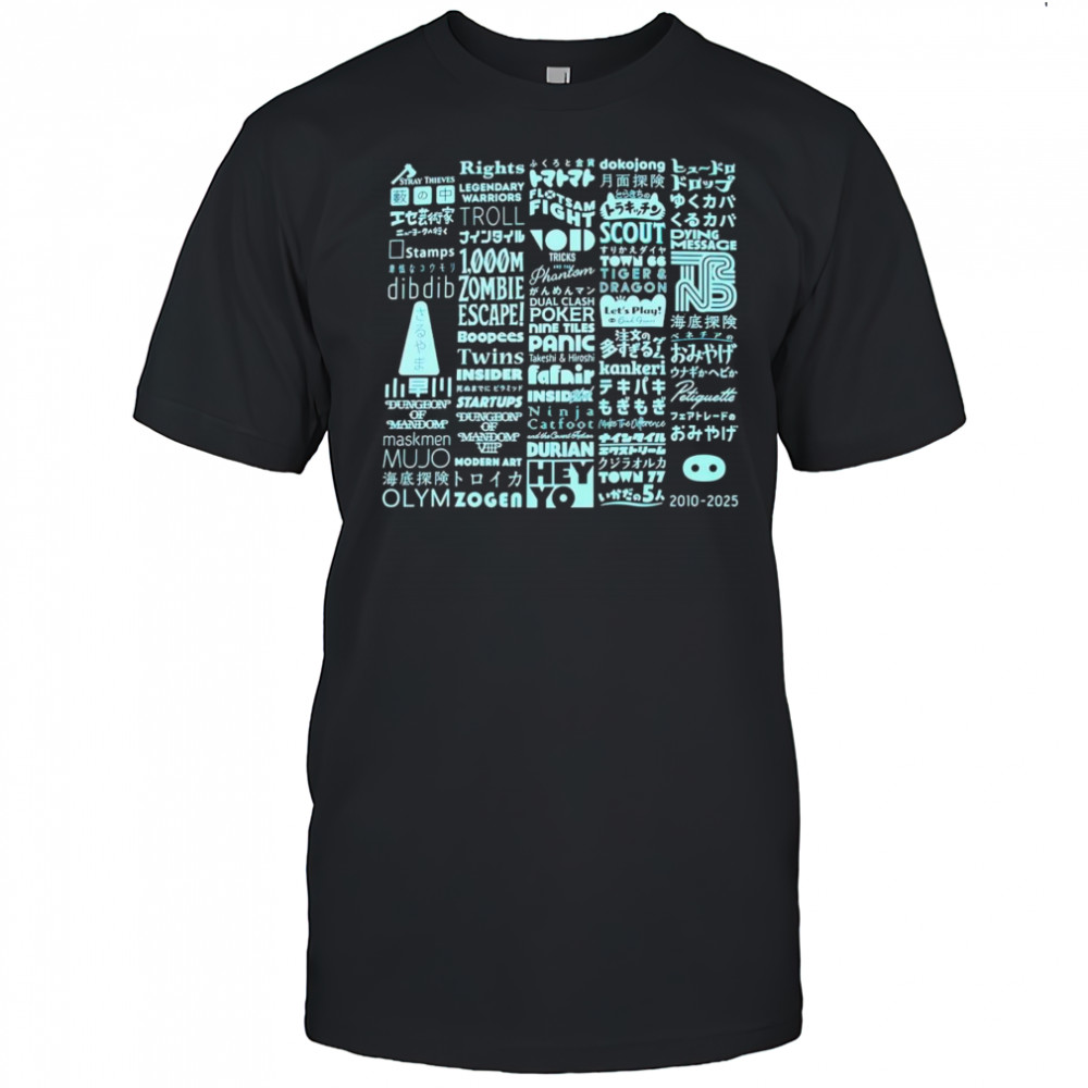 Oink Games 15th anniversary shirt