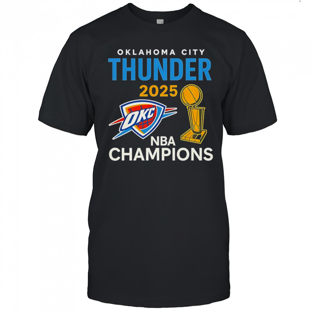 OKC Thunder 2025 NBA Champions Trophy Classic T-Shirt