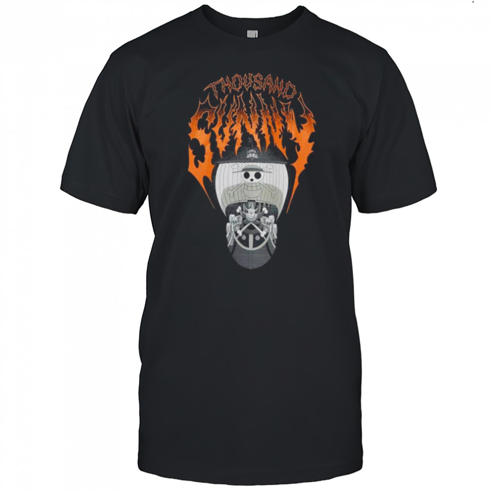 One Piece Thousand Sunny Metal T-Shirt