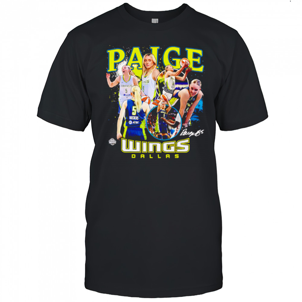 Paige Bueckers Dallas Wings WNBA All-Star signature shirt