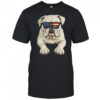 Patriotic Bulldog Dog USA Flag 4th Of July shirt