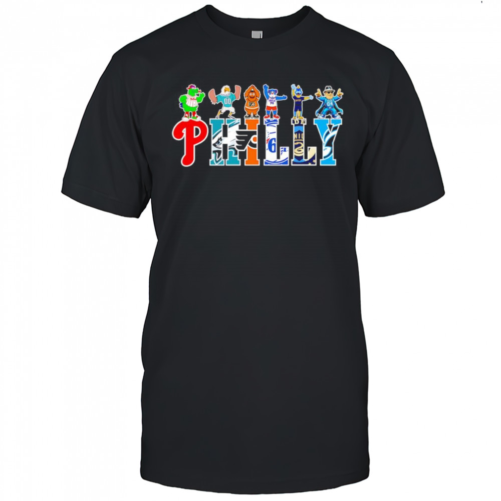 Philly sports mascot cartoon shirt