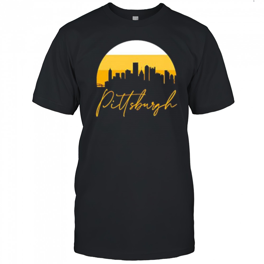 Pittsburgh Skyline Football Colors shirt