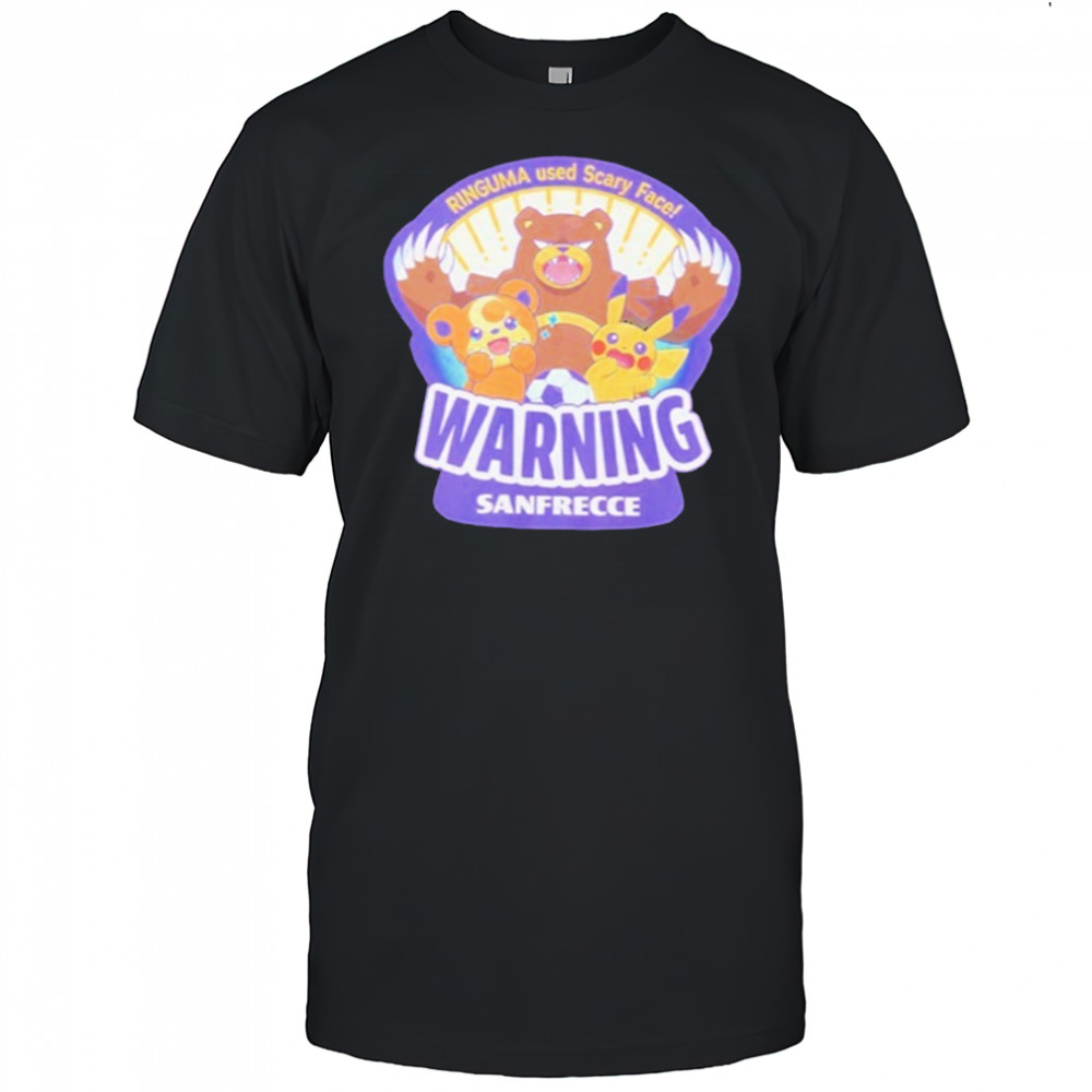 Pokemon Warning Sanfrecce Hiroshima 2025 T-Shirt