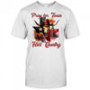 Pray for Texas hill country western skull shirt