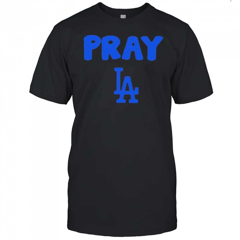 Pray LA Dodgers logo shirt