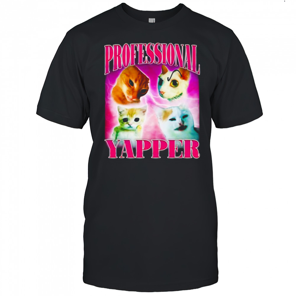 Professional yapper cat bootleg shirt