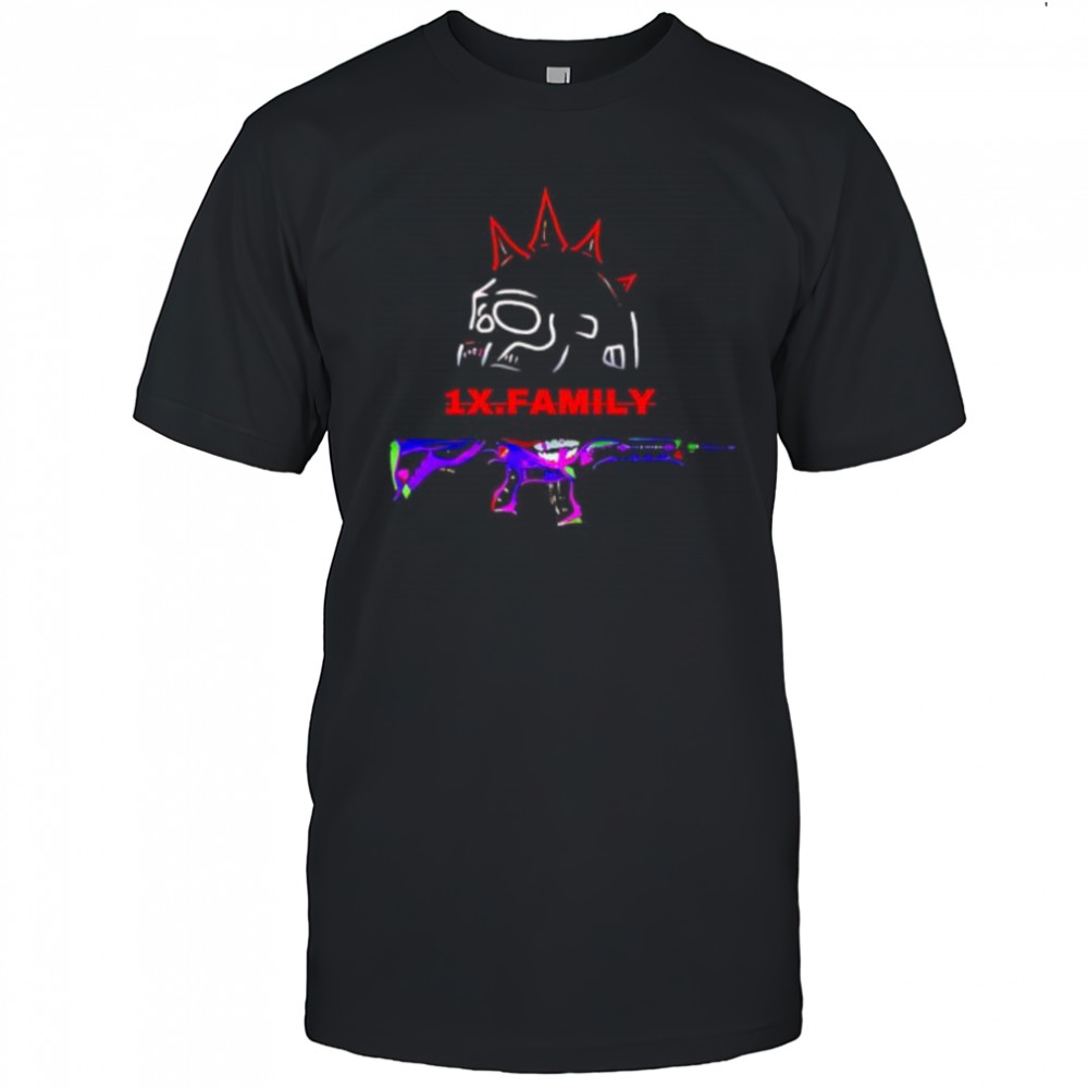 Pubg Battlegrounds Gun 1x family shirt