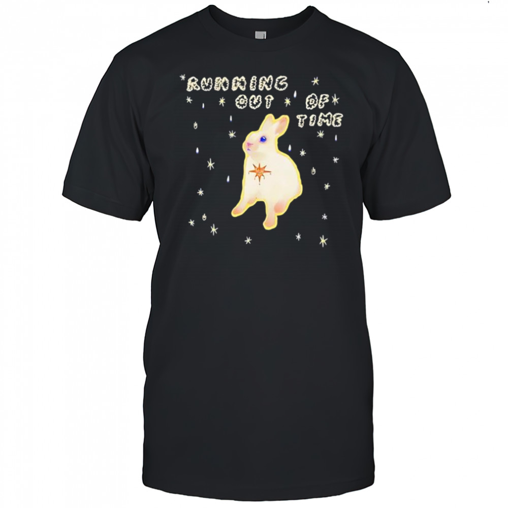 Rabbit running out of time shirt