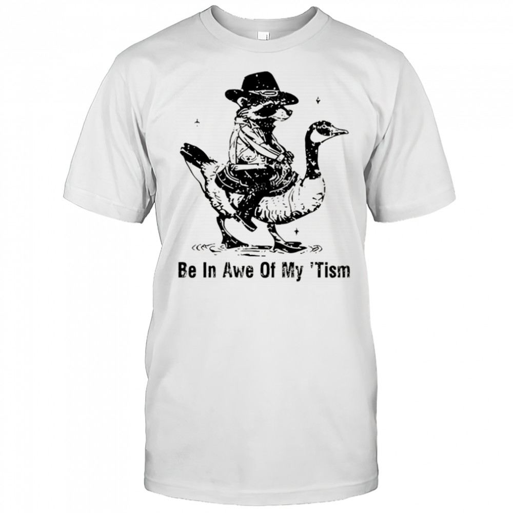 Raccoon drive goose be in awe of my ’tism shirt