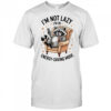 Raccoon I’m not lazy I’m in energy saving mode shirt