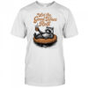 Raccoon relax with coffee let the good times roll shirt