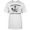 Raccoon riding chicken Kids and Chickens are best free range shirt