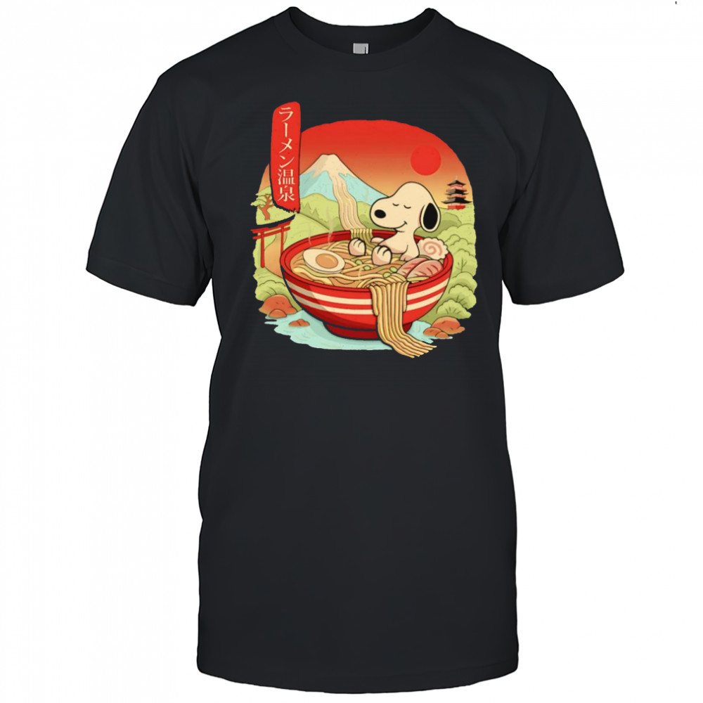 Ramen Onsen Snoopy shirt