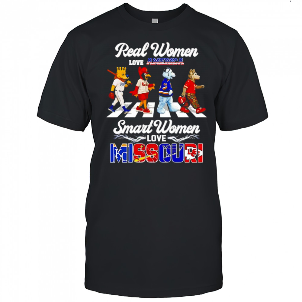 Real women love America smart women love Missouri mascot shirt
