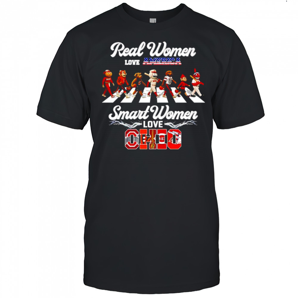 Real women love America smart women love Ohio mascot shirt