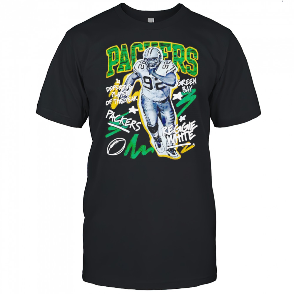 Reggie White Green Bay Packers chalked up player graphic shirt