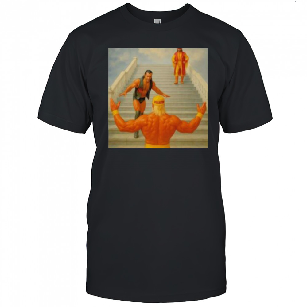 Rest in peace Hulk Hogan wrestling heaven is now running wild shirt