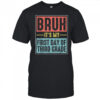 Retro Bruh Its My First Day Of 3rd Grade Back To School Shirt