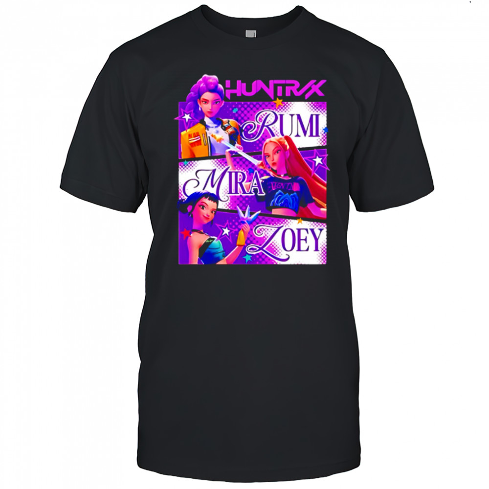 RumI zoey mira huntrix girls kpop demon hunters shirt