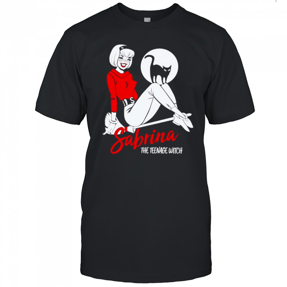 Sabrina The Teenage Witch on Broom shirt