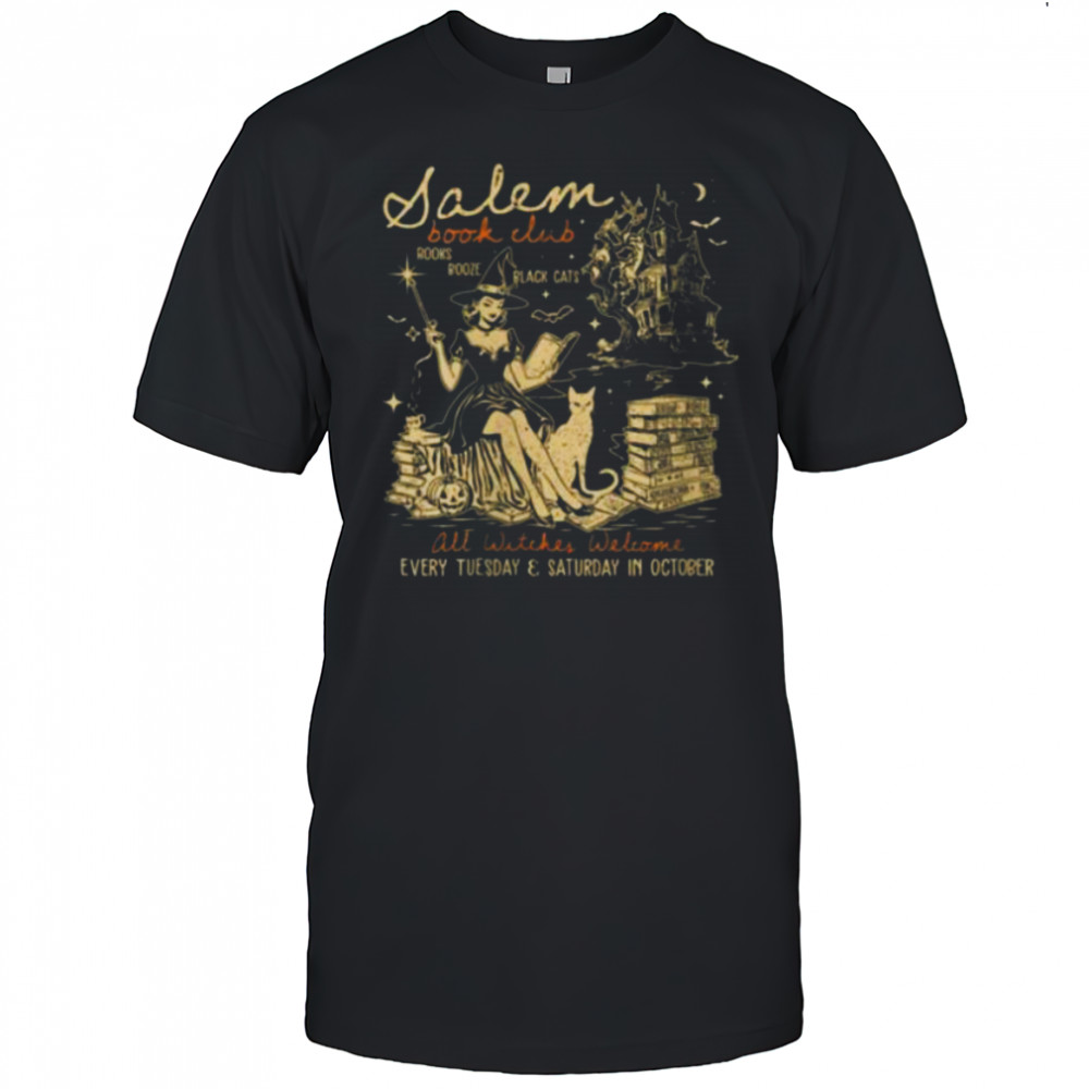 Salem Book Club Bookish Witch Spicy Book Halloween Shirt
