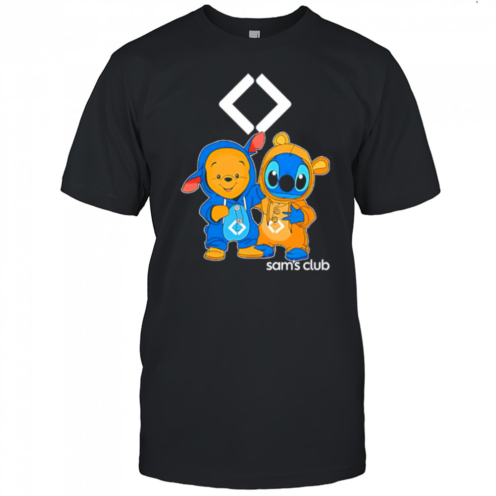 Sams club pooh and stitch friends shirt