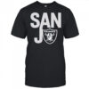 San Jo Las Vegas Raiders logo shirt