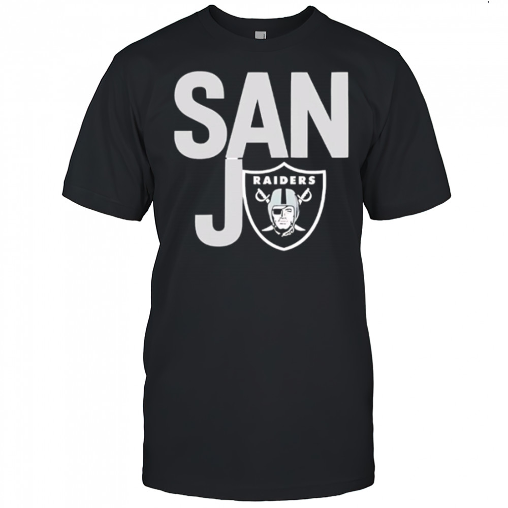 San Jo Las Vegas Raiders logo shirt