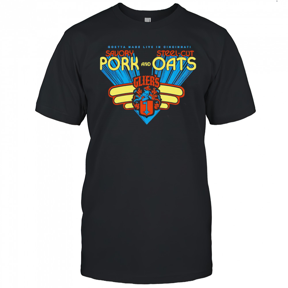 Savory Pork and Steel-cut Oats Glier’s logo shirt