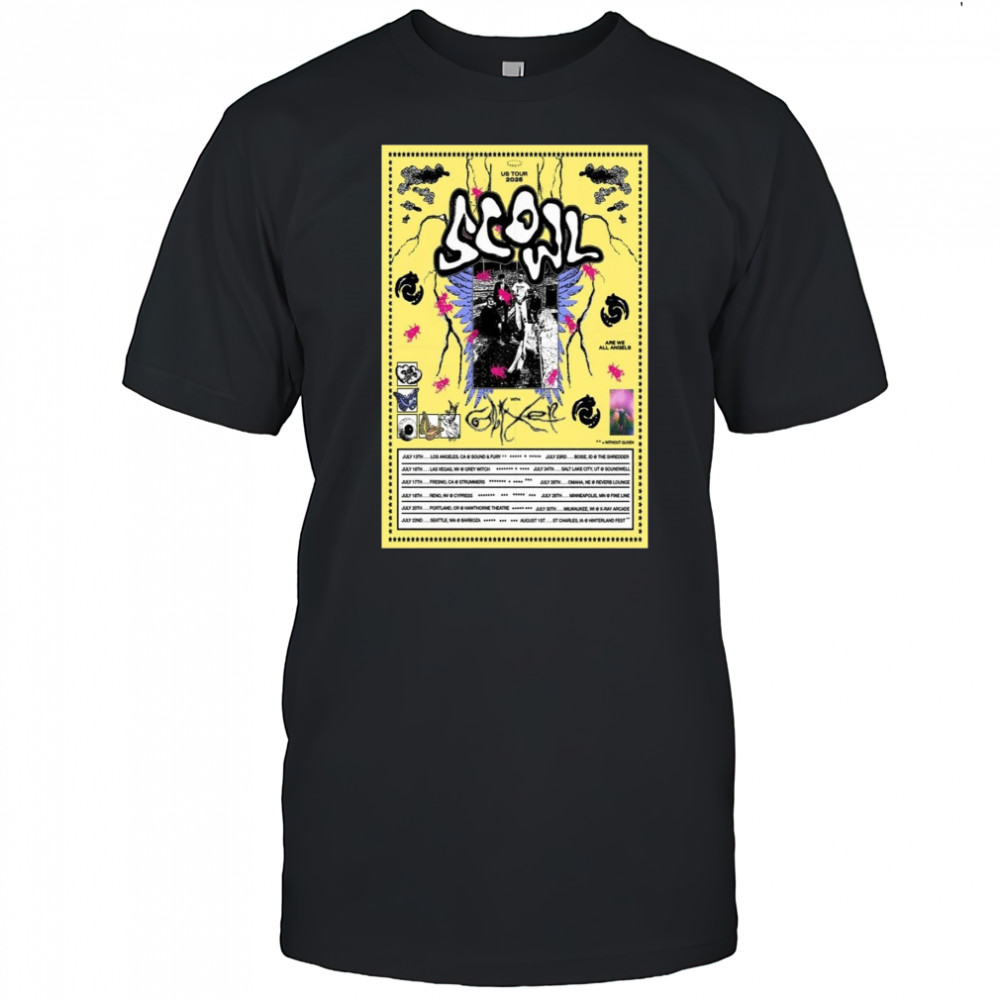 Scowl 2025 United States Tour Show Poster Shirt