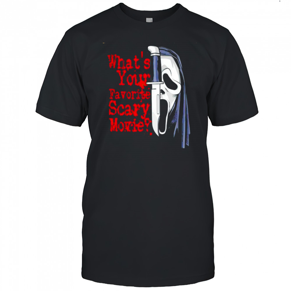 Scream Ghostface and his knife Scary Movie Ghost shirt
