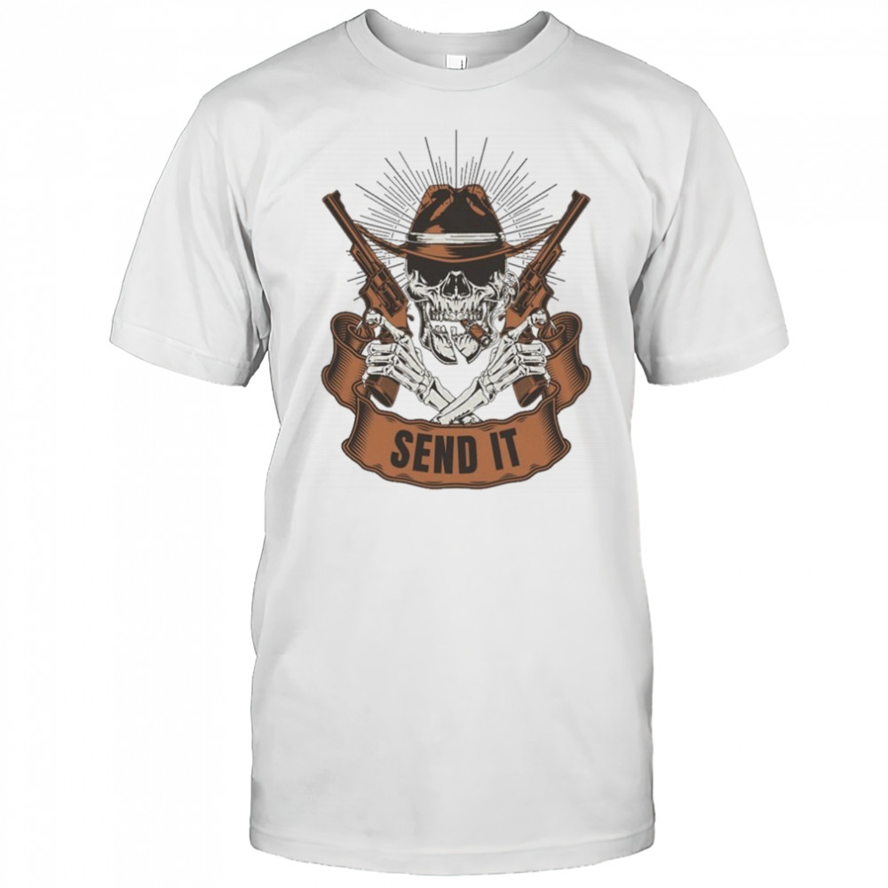 Send It Wild West Skull T-shirt
