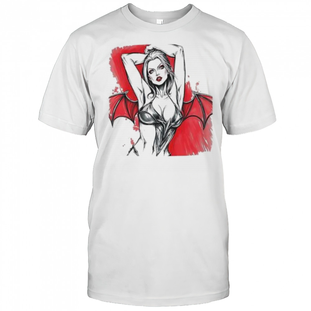 Sexy Devil Lady Print shirt