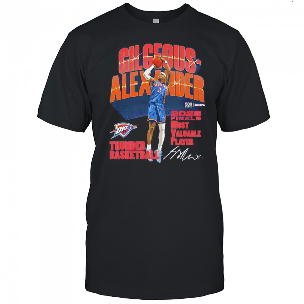 Shai Gilgeous-Alexander Oklahoma City Thunder 2025 Finals MVP shirt