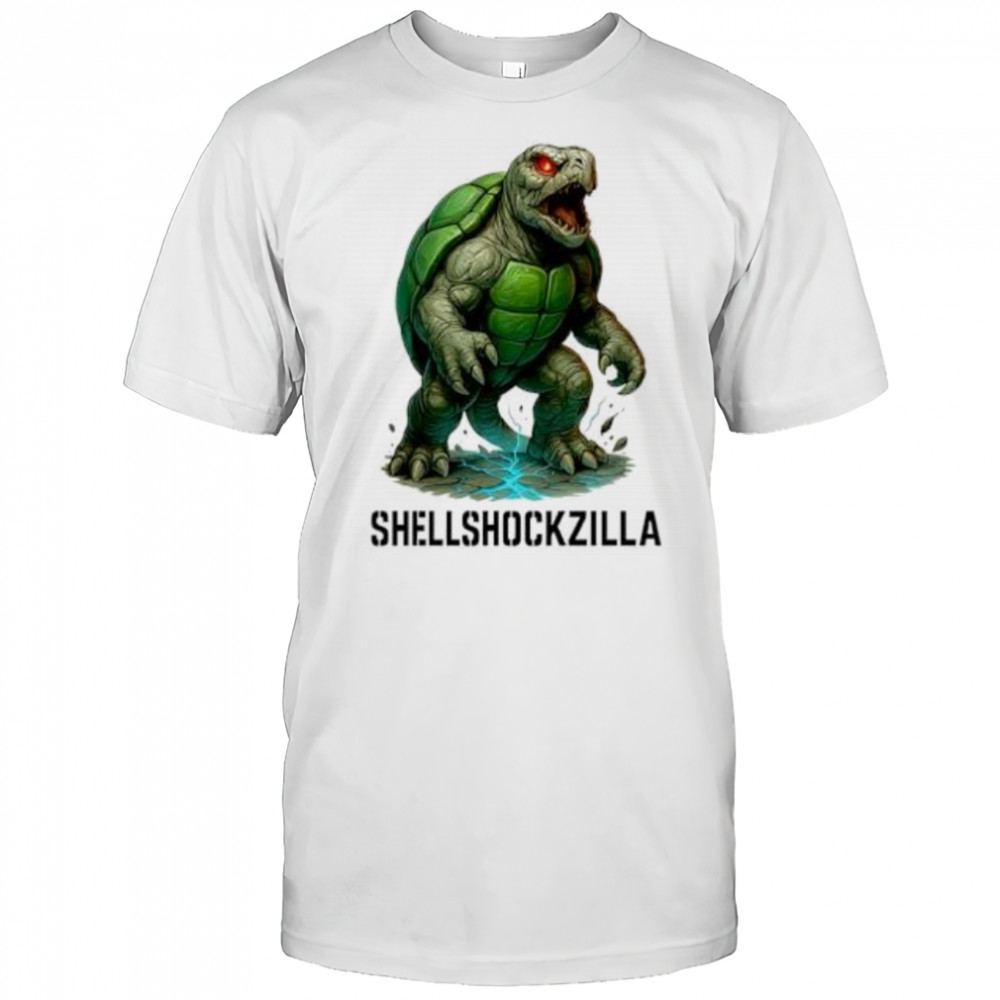 Shellshock Zilla Parody Turtle shirt