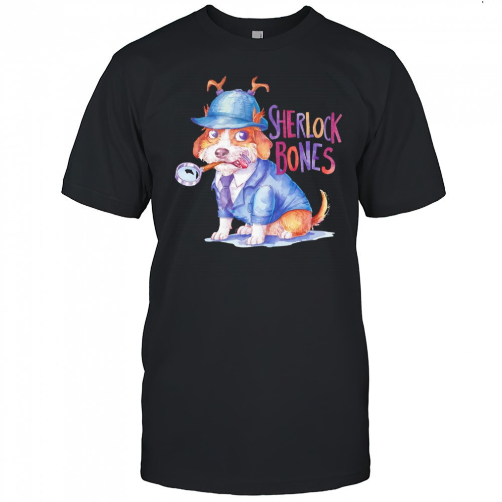 Sherlock bones Detective Dog shirt