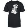 Skeleton Cat Skull Kitty Cute Goth Halloween Shirt