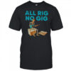 Skeleton play guitar all rig no gig shirt