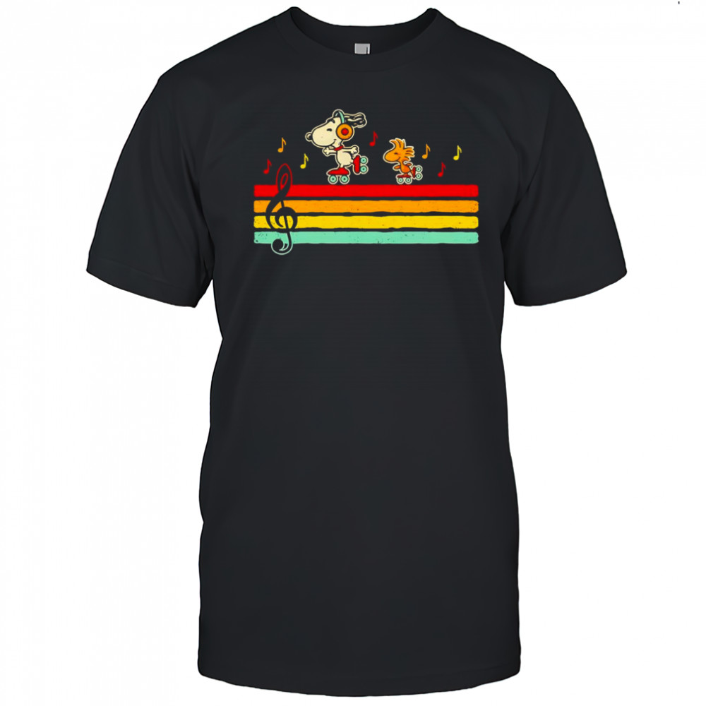 Snoopy and Woodstock retro beats shirt