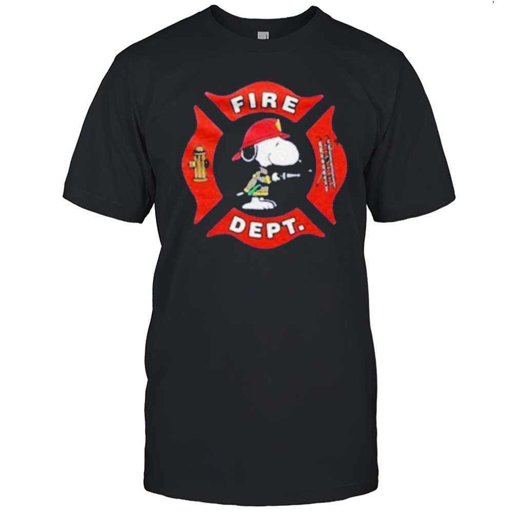 Snoopy Fire Department Mascot T-Shirt