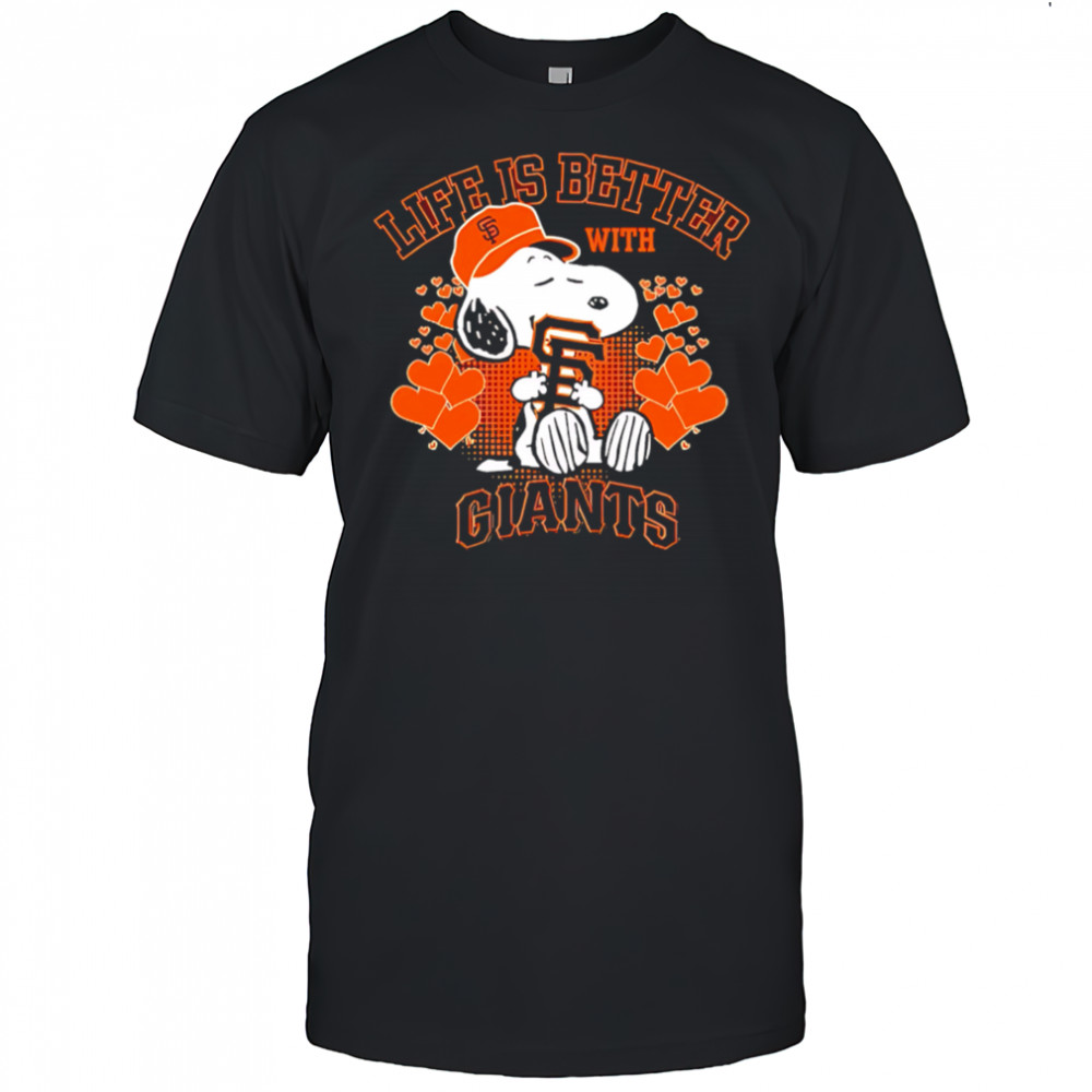 Snoopy Life is better with Giants shirt