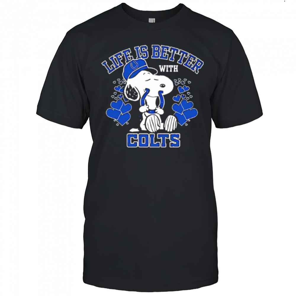 Snoopy Life Is Better With Indianapolis Colts shirt