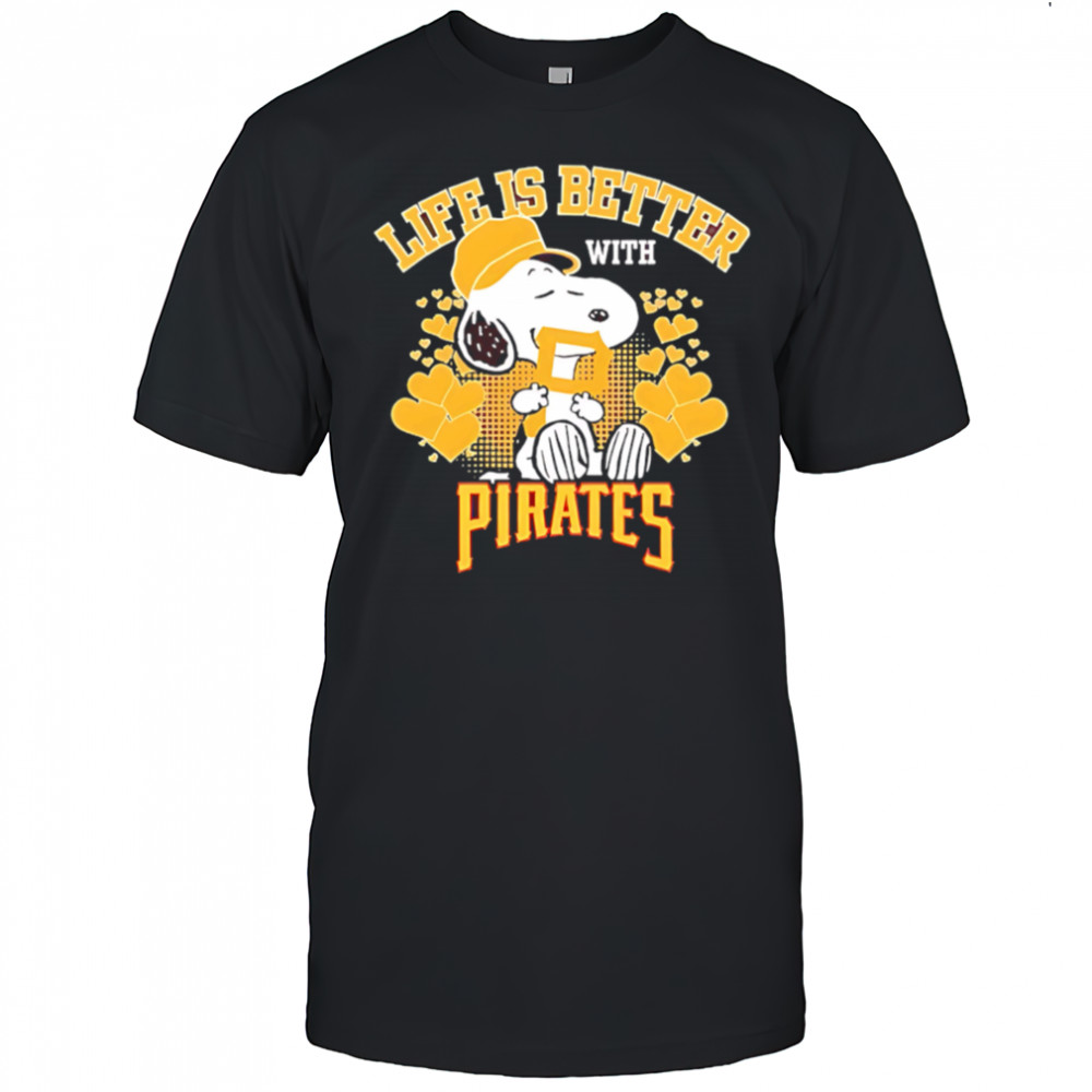 Snoopy Life is better with Pirates shirt