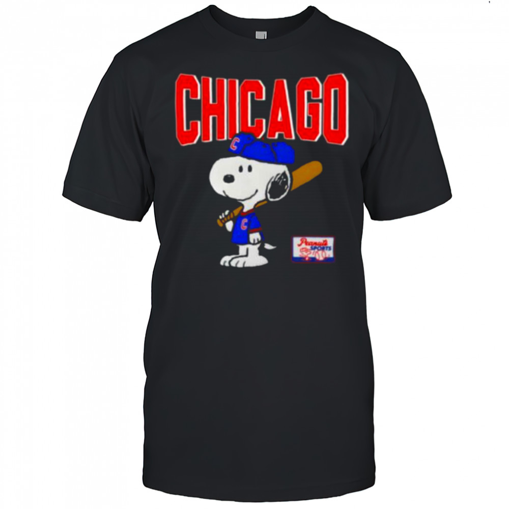 Snoopy Peanuts Ripple Junction Chicago Baseball shirt