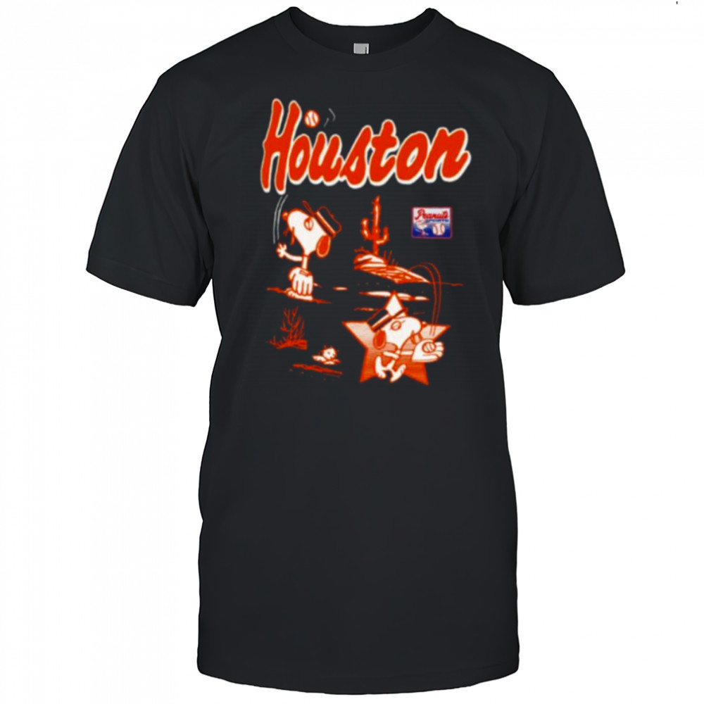 Snoopy Peanuts Ripple Junction Houston Baseball T Shirts