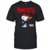 Snoopy Peanuts Ripple Junction Minnesota Baseball shirt