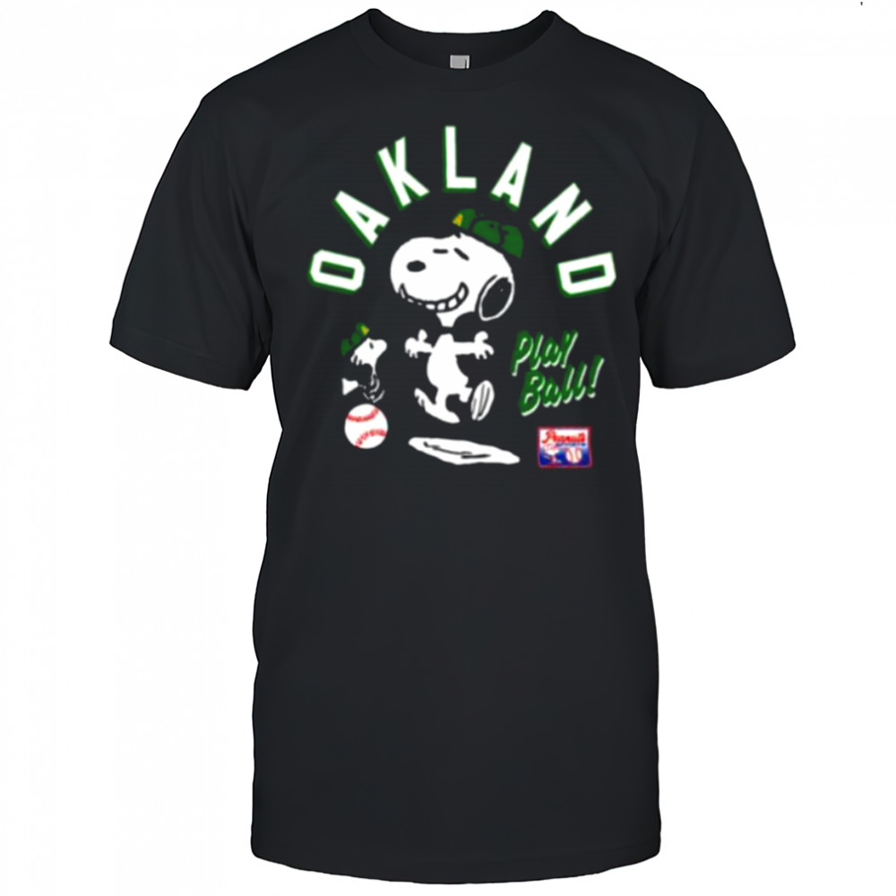 Snoopy Peanuts Ripple Junction Oakland Baseball