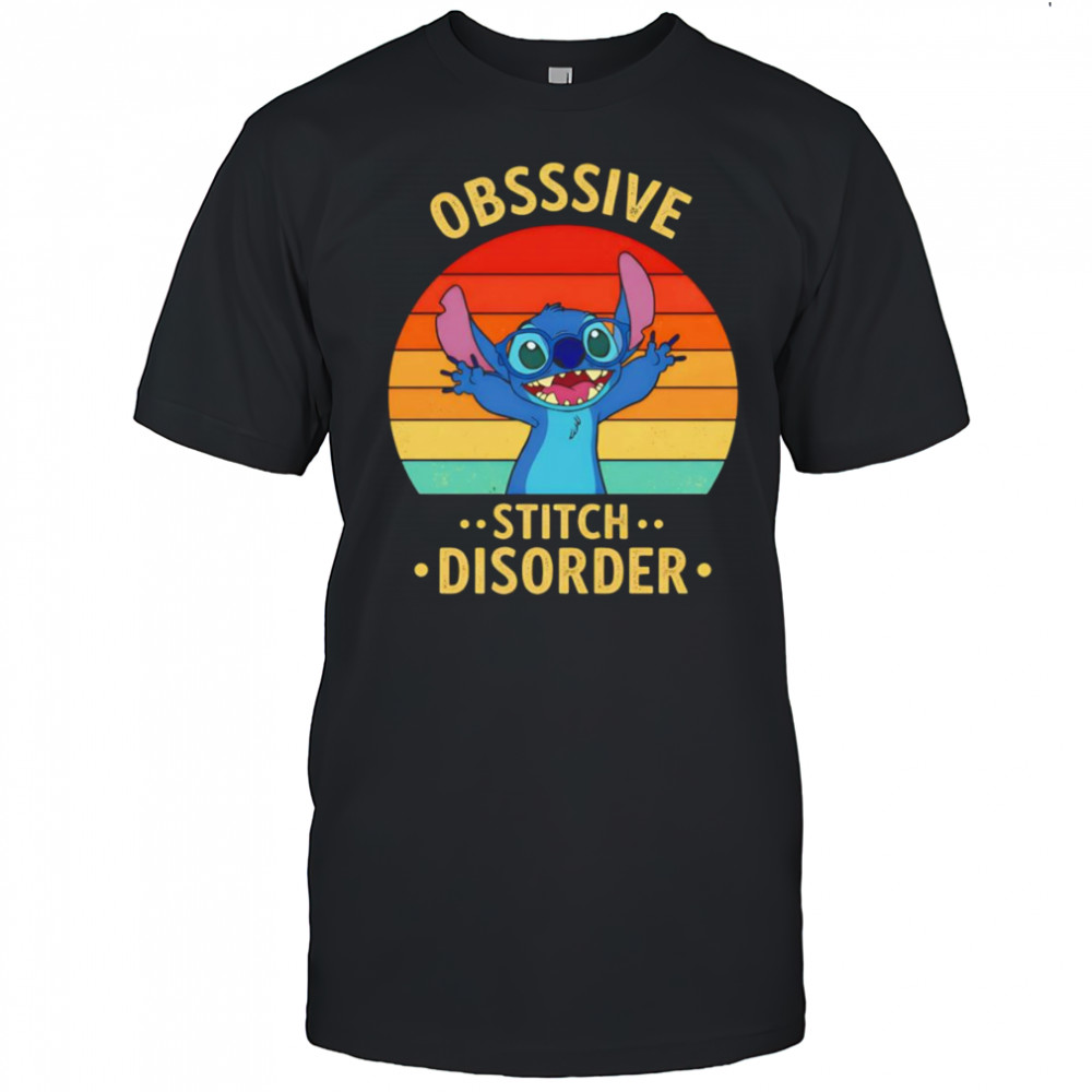 Stitch obsessive disorder retro shirt